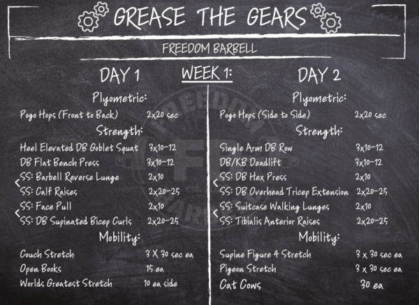 Kinetic Grease The Gears Freedom Barbell Program Sample